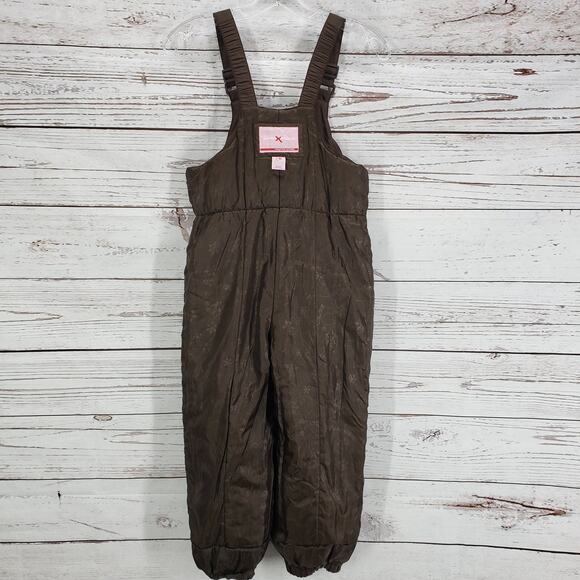 Zero Exposure Girls Brown Snow Ski Bib Overall Pants Size L 6X - Picture 10 of 16